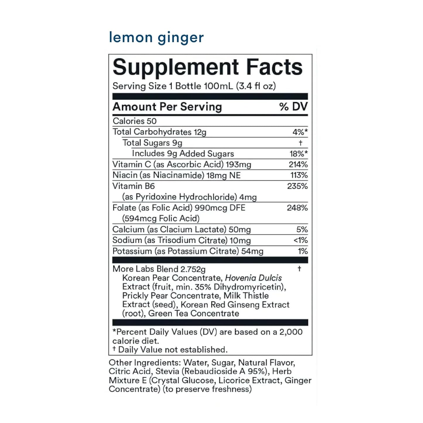 Morning Recovery Electrolyte Drink with Milk Thistle, DHM, Lemon Ginger - Hydrate While Drinking - Highly Soluble Liquid - 1 Pack
