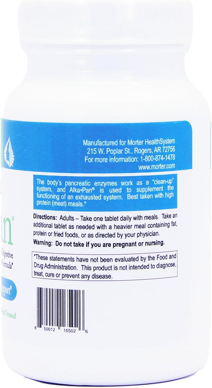 Morter HealthSystem Alka•Pan (12 Pack) Natural Pancreatic Enzymes Supplement with Antioxidant-Rich Superfoods & Digestive Herbs