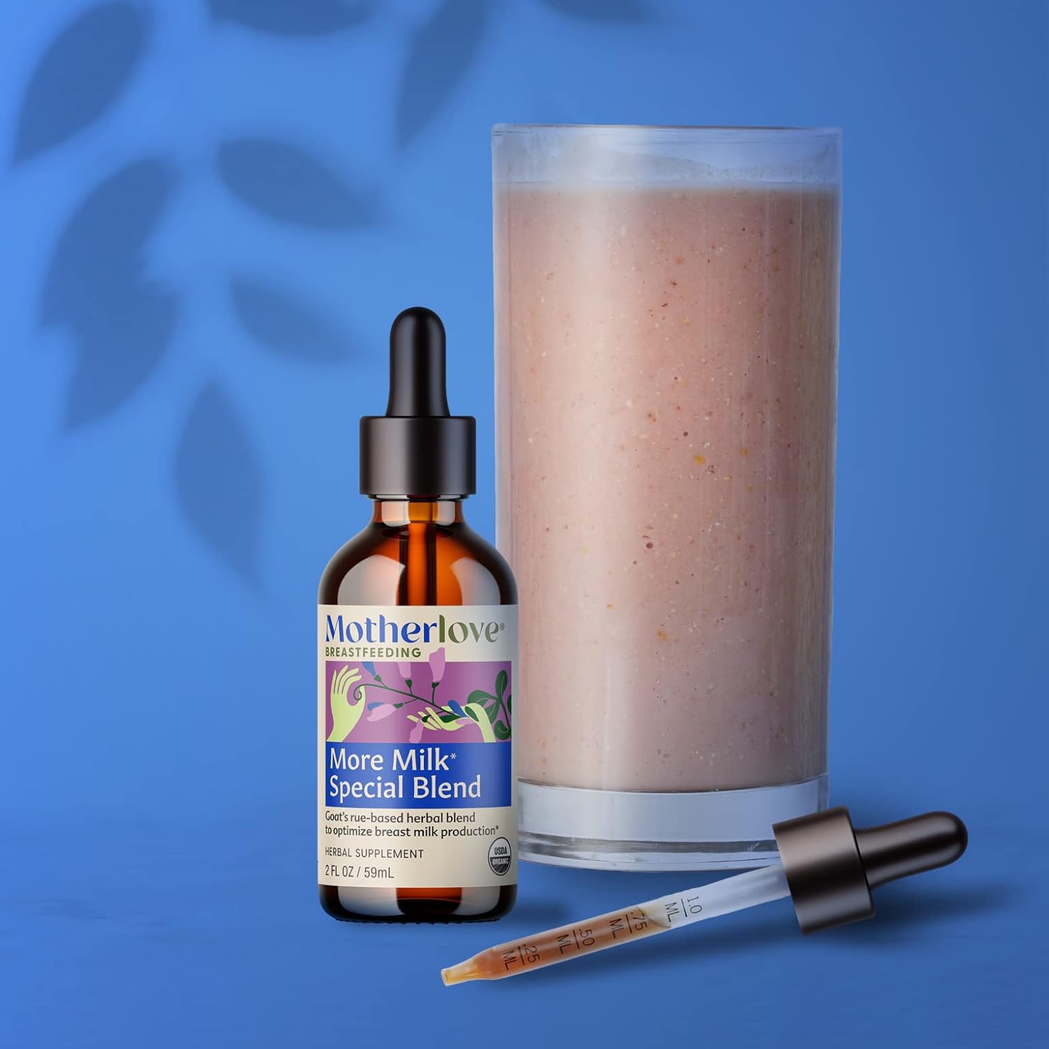 Motherlove More Milk Special Blend Herbal Lactation Supplement with Goat's Rue (2 oz) - USDA Organic, Vegan, Kosher, Soy-Free Breastfeeding Support