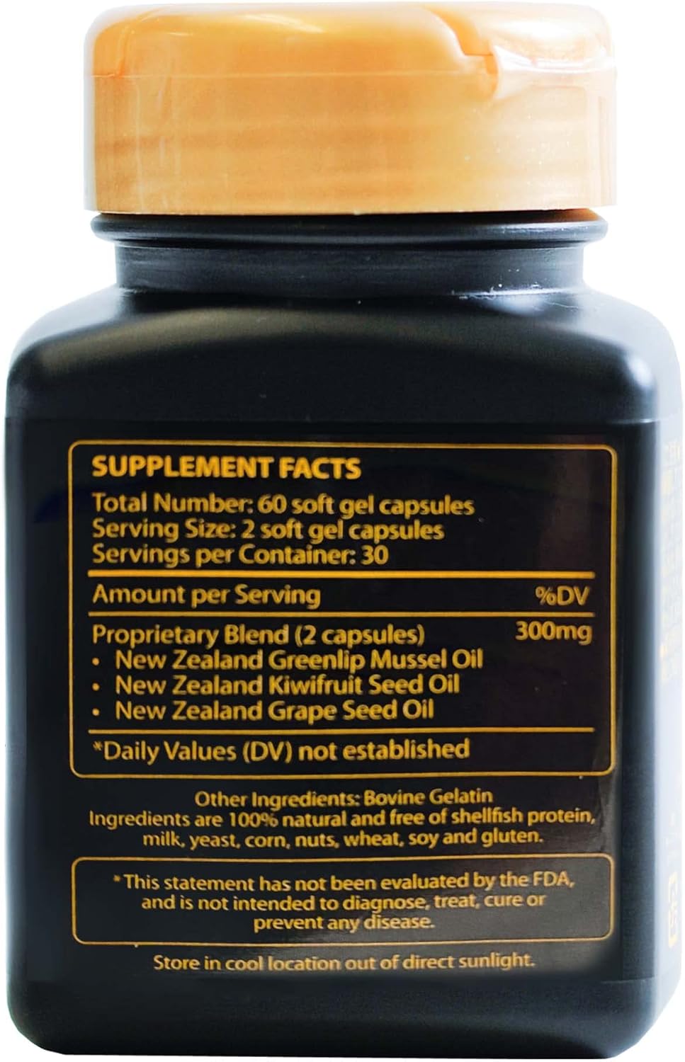 Moxxor Omega 3 Green Lipped Mussel Oil Soft gels for Joint, Heart, and Immune Support - 120 Soft gels - No Fishy Aftertaste - 2 Pack