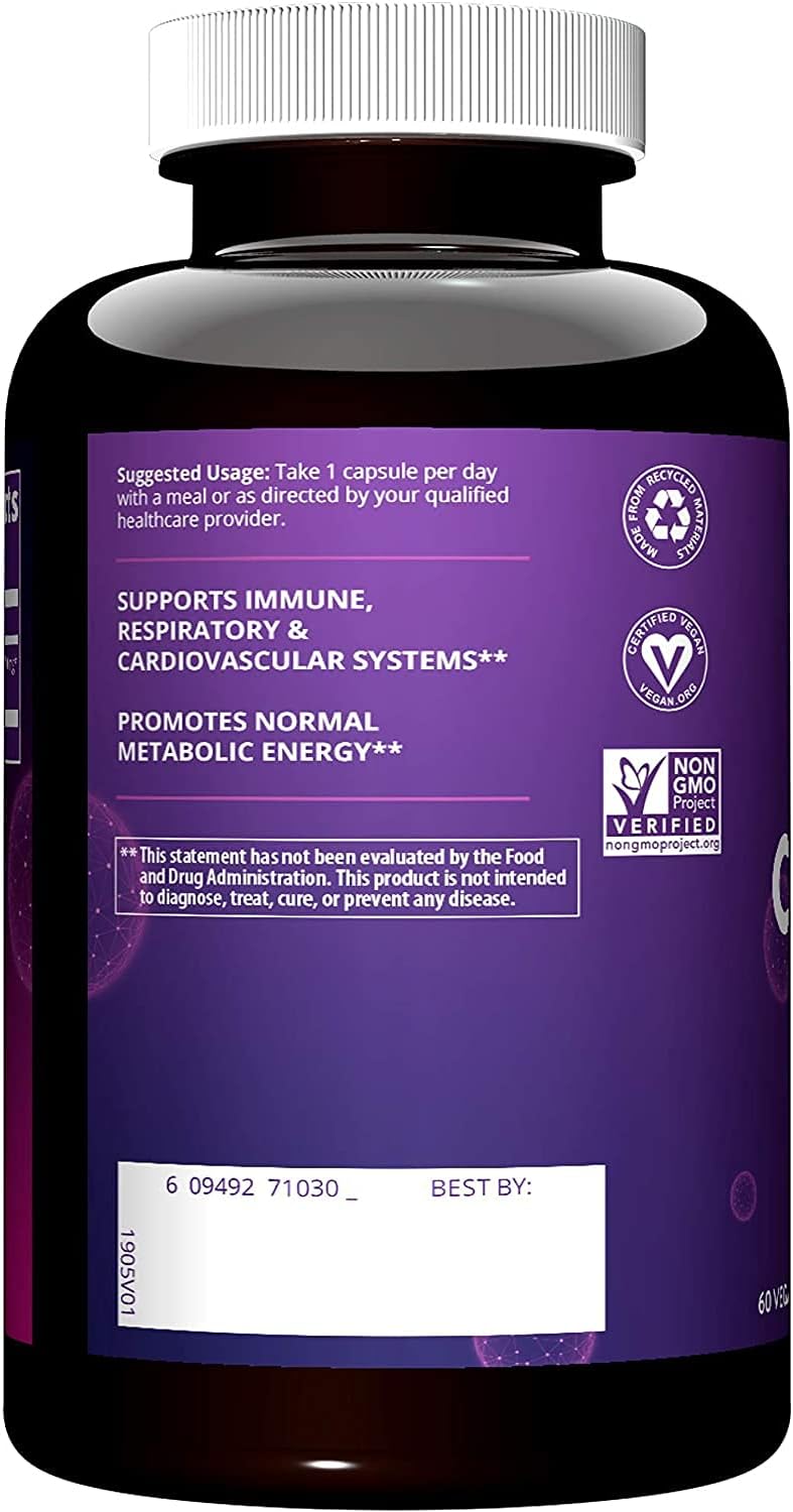 MRM Nutrition Cordyceps CS-4 Strain Supplement for Endurance and Energy - Vegan Formula with Adaptogens - 60 Servings