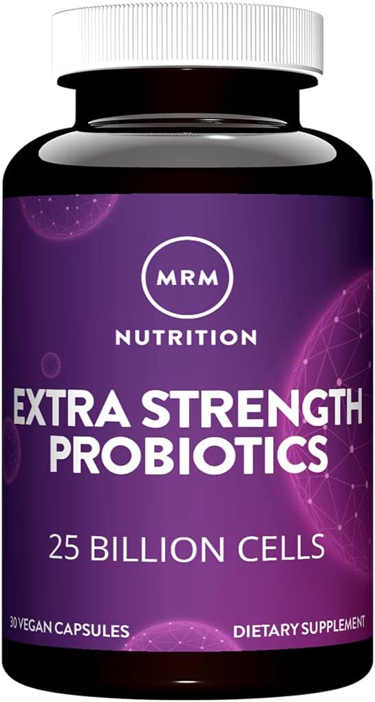 MRM Nutrition Probiotics with Prebiotics and Postbiotics - Extra Strength Formula for Gut and Immune Health - 25 Billion Cells, 16 Strains - Shelf Stable - 30 Servings