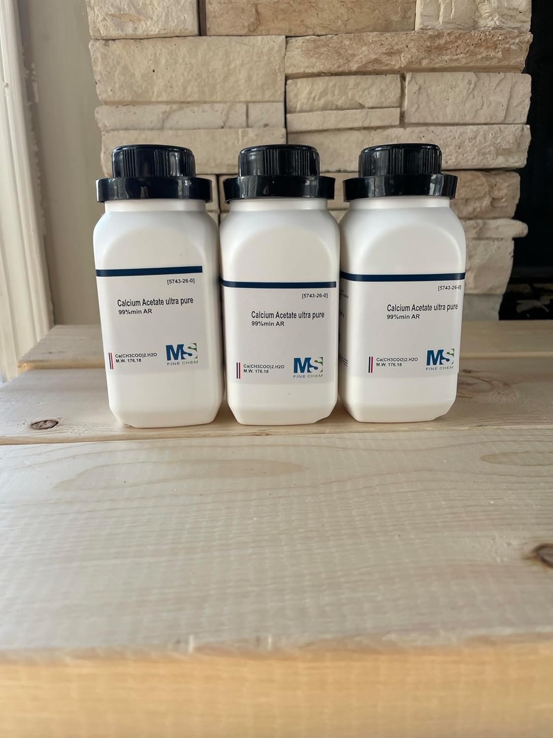 MS Finechem Ultra Pure Calcium Acetate Powder 99% min. 300g (3x100g)