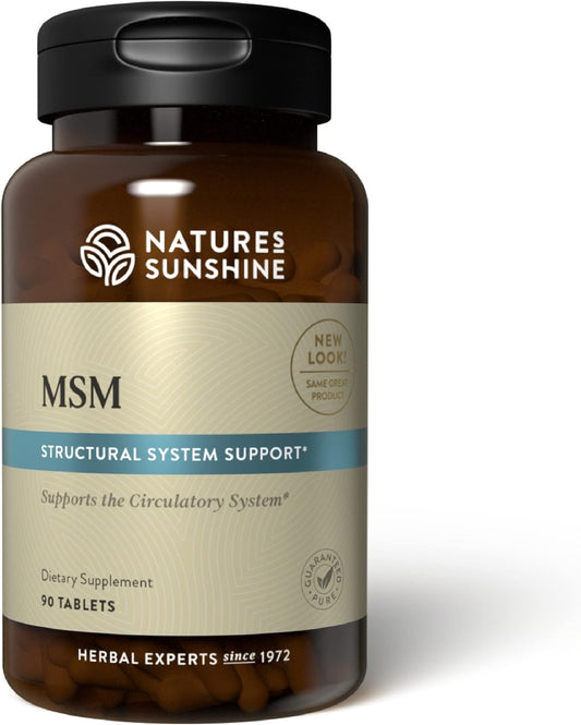 MSM 90 Tablets by Nature's Sunshine - Joint Support and Muscle Recovery Supplement