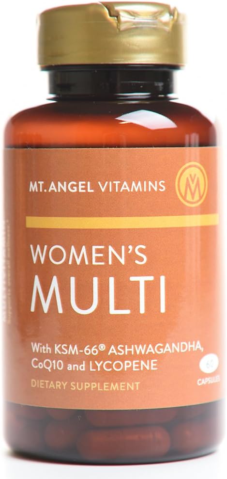Mt. Angel Vitamins Daily Women's Multivitamin with Iron, Calcium, KSM-66 Ashwagandha - 60 Count Capsules