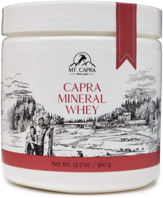 Mt. Capra Mineral Whey: Whole Food Electrolyte Powder from Goat Milk Whey - 14 Servings