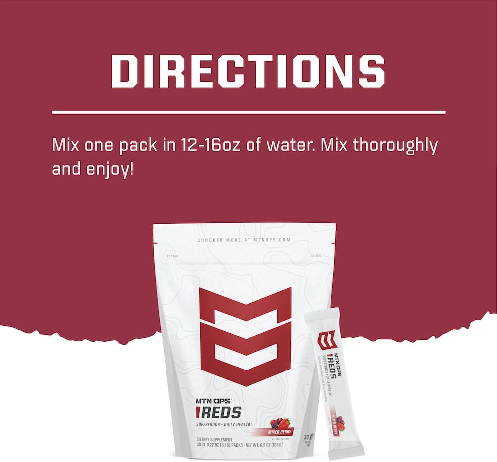 MTN OPS Hydrate and Super Reds Combo Pack - Boost Hydration and Antioxidants