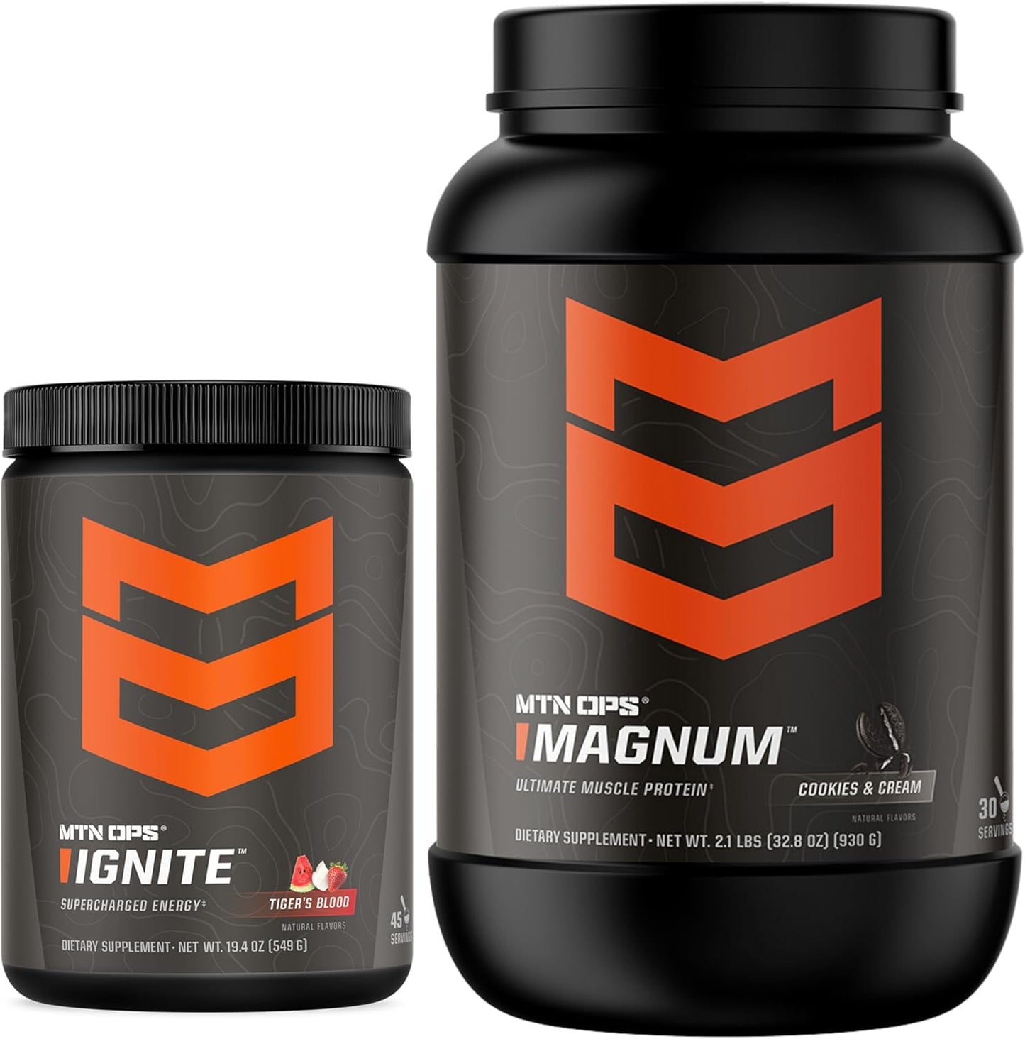 MTN OPS Ignite and Magnum Cookies & Cream Whey Protein Combo Pack