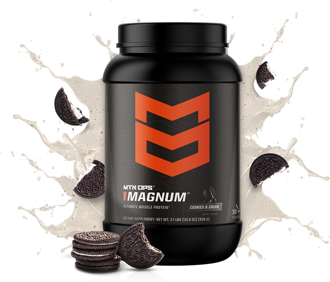 MTN OPS Ignite and Magnum Cookies & Cream Whey Protein Combo Pack