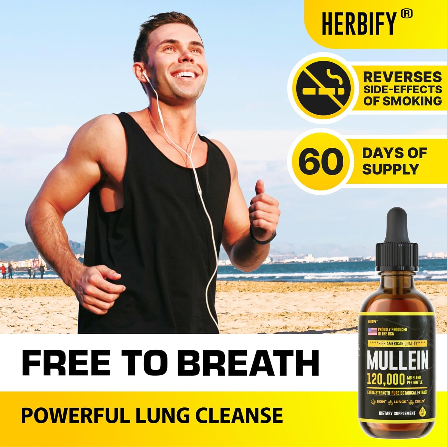 Mullein Leaf Extract with Biotin and Collagen - Respiratory and Hair, Skin, Nails Support Bundle