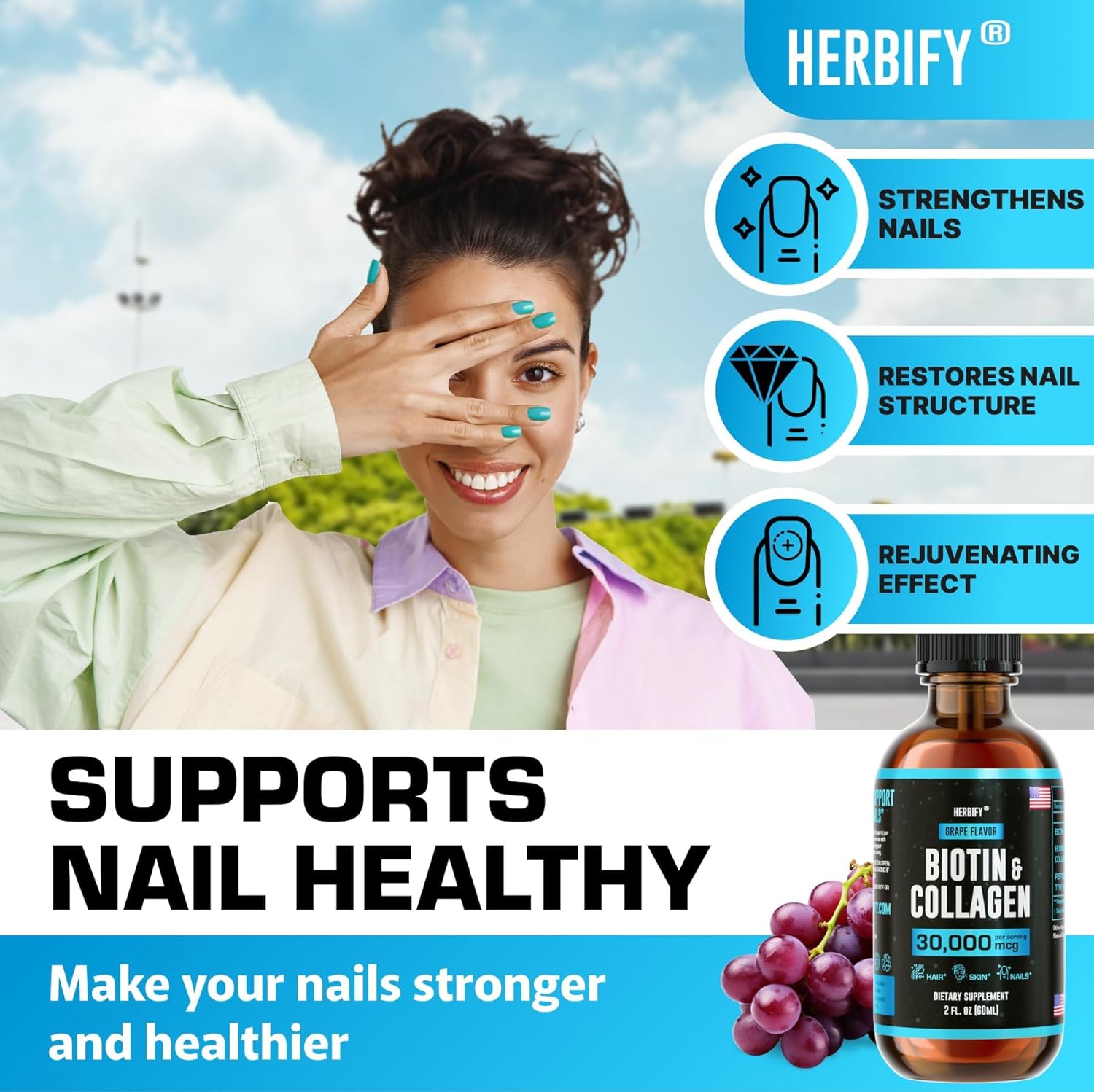 Mullein Leaf Extract with Biotin and Collagen - Respiratory and Hair, Skin, Nails Support Bundle