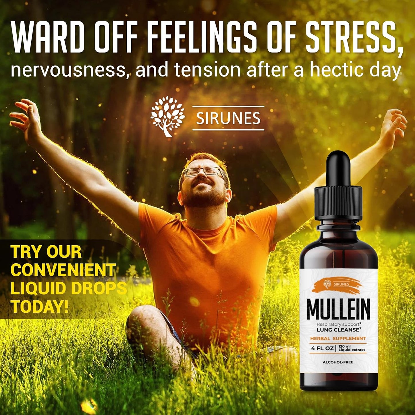 Mullein Leaf Verbascum Thapsus Supplement for Lung and Respiratory Health - 4 Fluid Ounces