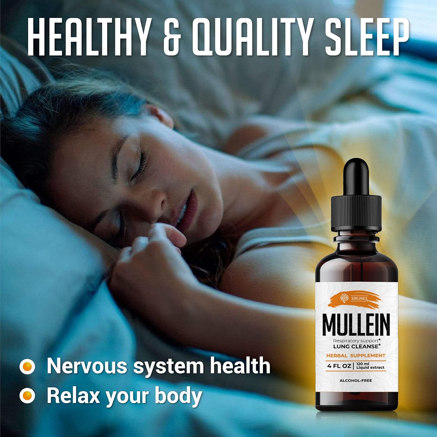 Mullein Leaf Verbascum Thapsus Supplement for Lung and Respiratory Health - 4 Fluid Ounces