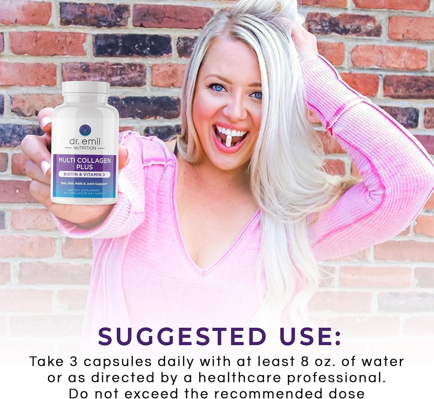 Multi Collagen Peptides with Biotin and Vitamin D for Hair, Skin, and Nails - Hair Growth Supplements