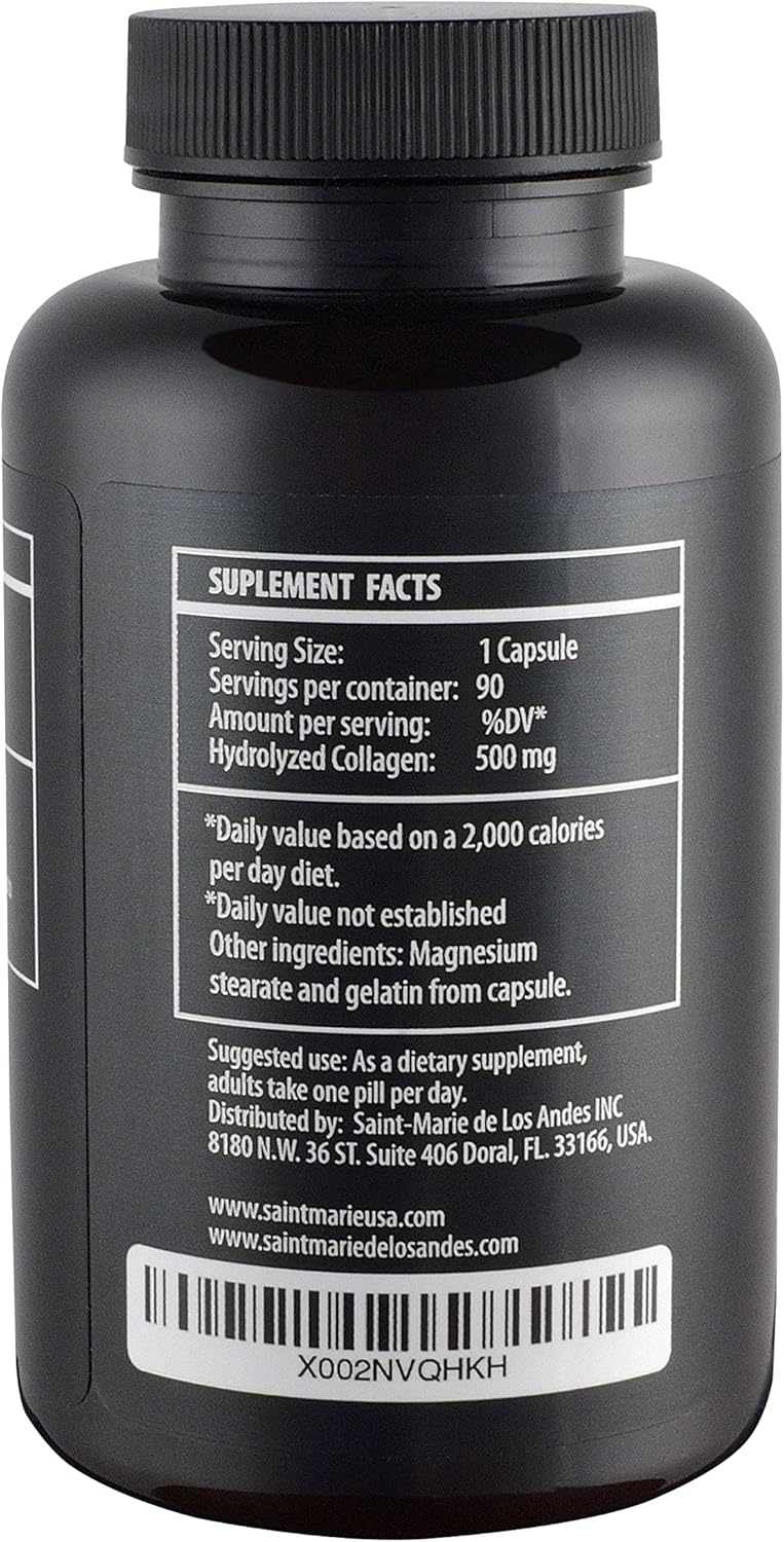 Multi Collagen Pills with Absorption Enhancer - 9 Months Supply for Hair, Skin, Nails, Joints & Gut Health - Non-GMO Supplement