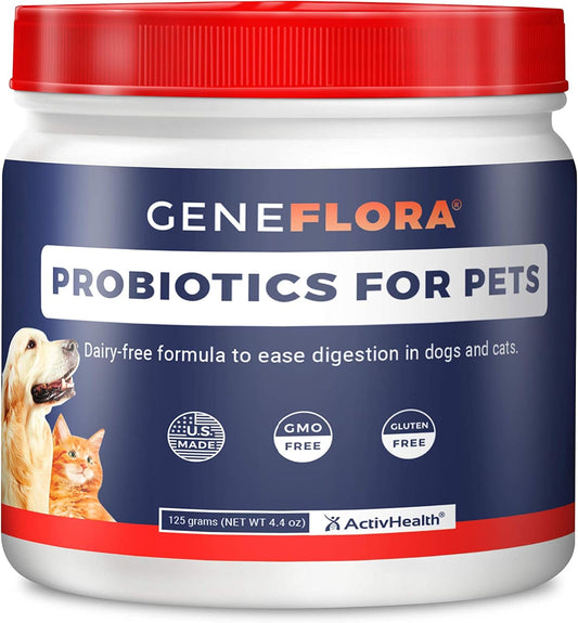 Multi-Species Digestive Enzymes and Probiotics for Pets - Enhance Immune Health, Allergy Relief, Fresh Breath, Digestive Regularity