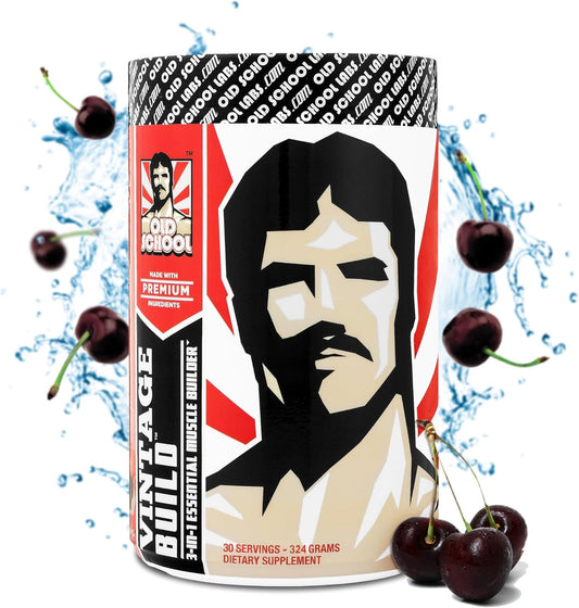 Muscle Building Powder Drink for Post-Workout Recovery - Reduces Soreness, Boosts Strength & Growth - Creatine Monohydrate, BCAAs, L-Glutamine - Black Cherry Flavor - 324g