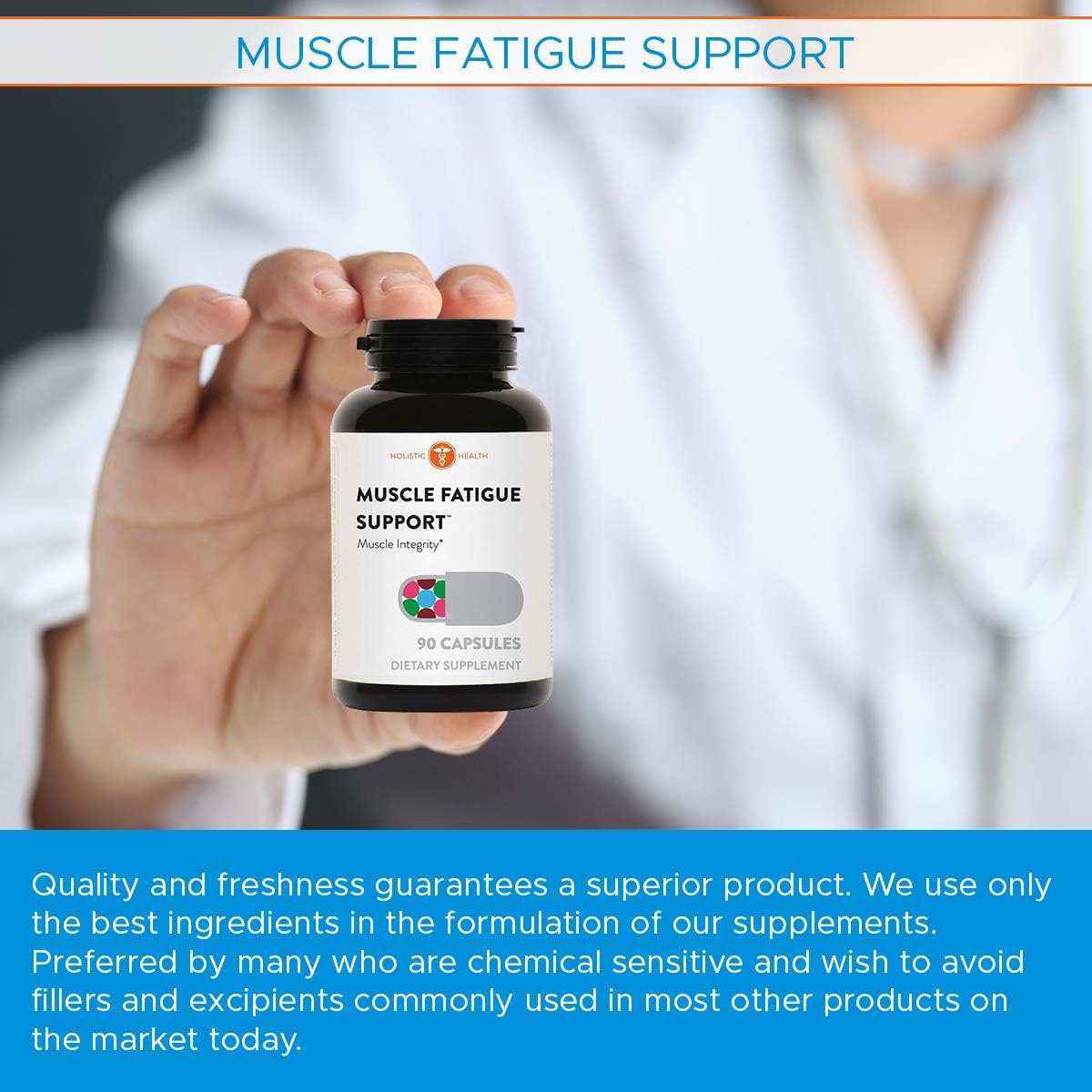 Muscle Fatigue Support: Holistic Magnesium Potassium Supplement - Promotes Healthy Muscle Function - 90 Capsules