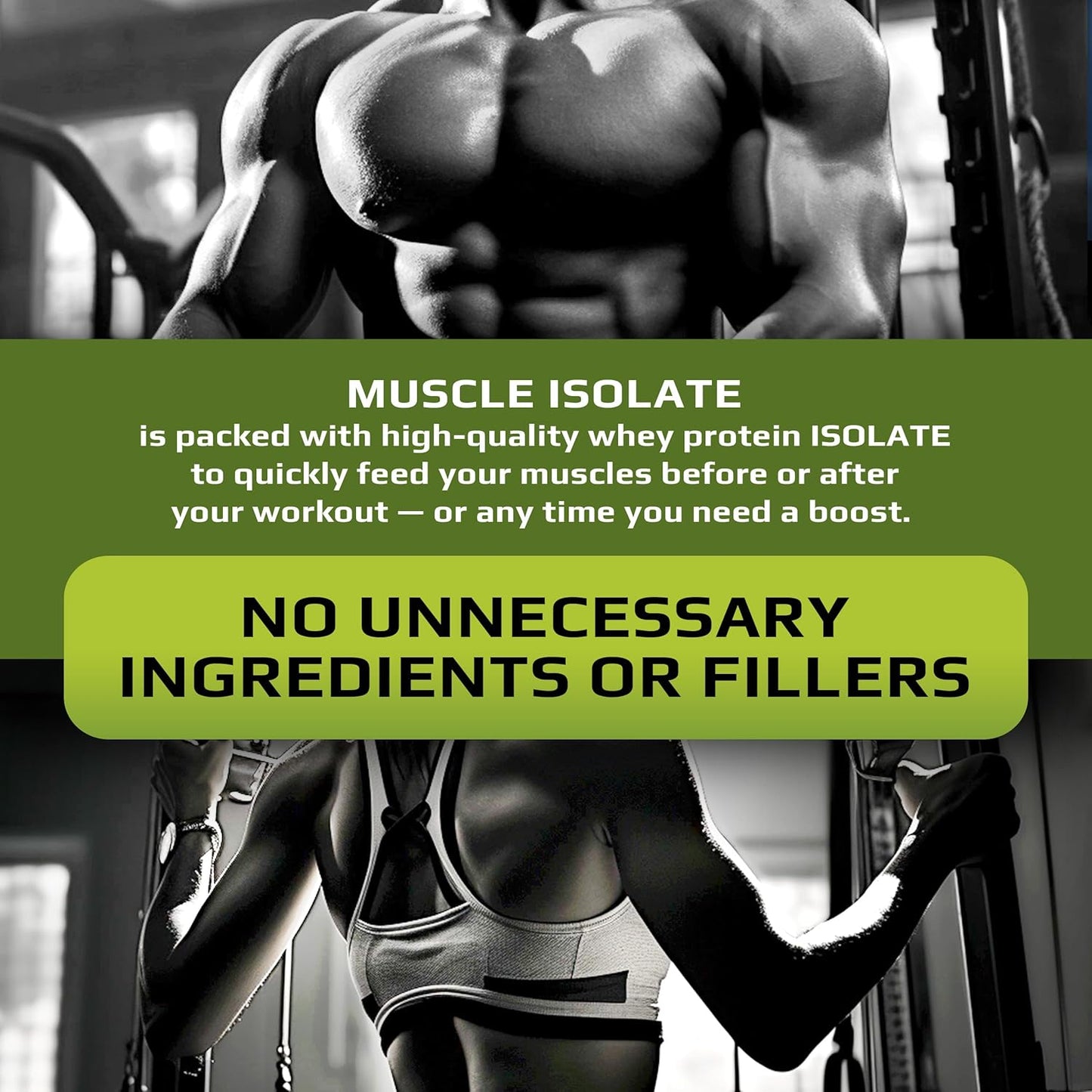 MUSCLE FOOD LABS MFL 100% Isolate Protein - 30g Protein, 12g Amino Acids, Keto Friendly, Low Carbs - 2 lbs (Banana Cream)