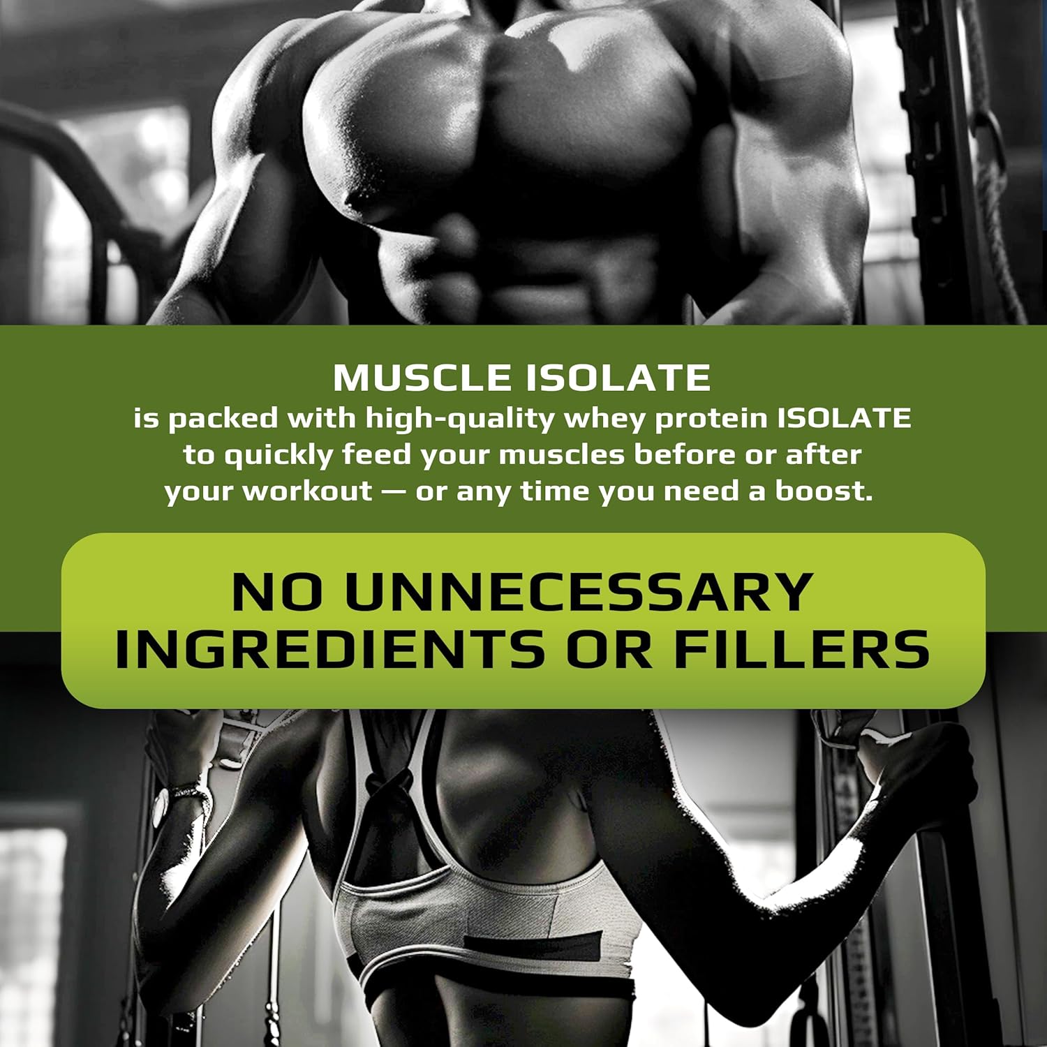 MUSCLE FOOD LABS MFL 100% Isolate Protein - 30g Protein, 12g Amino Acids, Keto Friendly, Low Carbs - 2 lbs (Banana Cream)