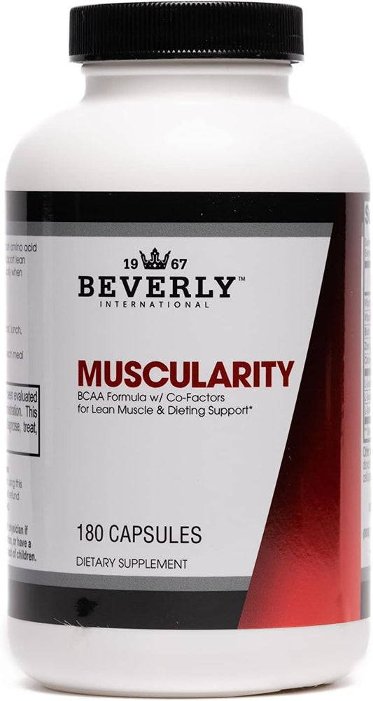 Muscle Guard BCAA Formula with Chromium Picolinate, B6-B12 for Energy Metabolism and Recovery - 180 Capsules