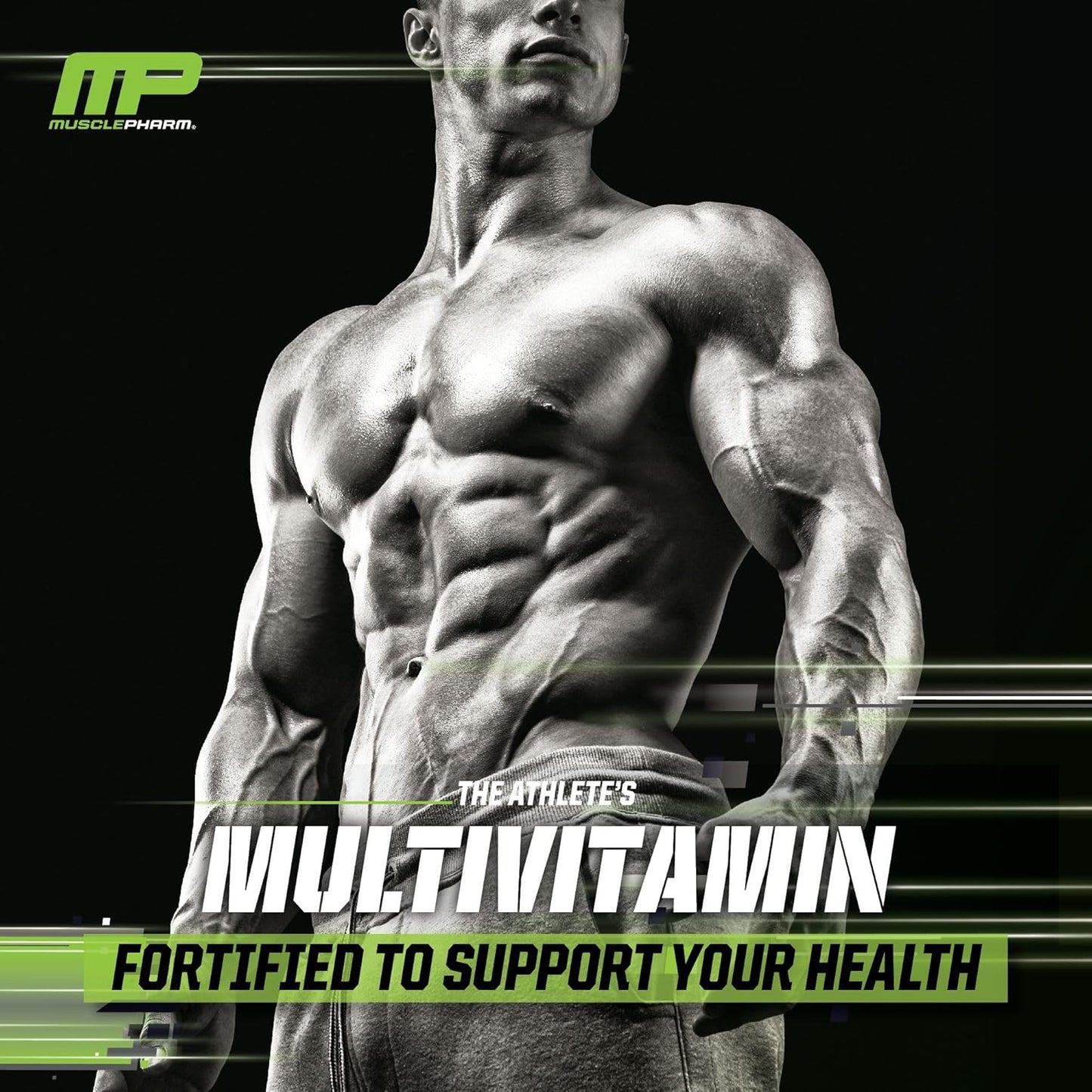 Muscle Pharm Essentials Multi-V+: Athlete's Multivitamin for Energy, Performance & Immune Health - 90 Tablets - 30 Servings
