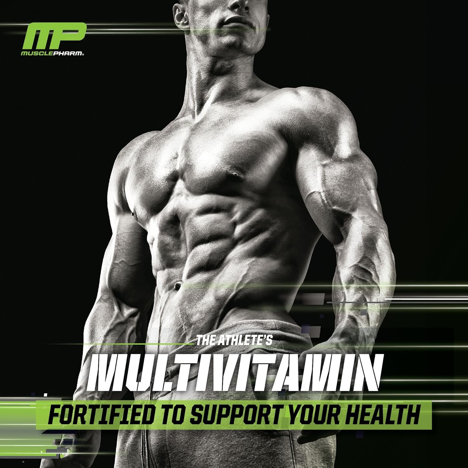 Muscle Pharm Essentials Multi-V+: Athlete's Multivitamin for Energy, Performance & Immune Health - 90 Tablets - 30 Servings