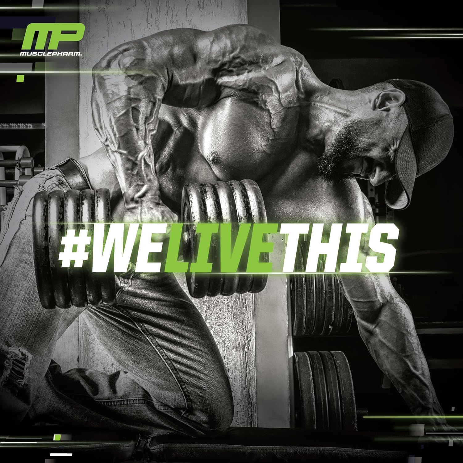 MusclePharm Assault Pre-Workout Powder for Energy & Strength - Blue Raspberry Flavor, 30 Servings, Men & Women, Beta Alanine, Caffeine, Creatine, Betaine Anhydrous