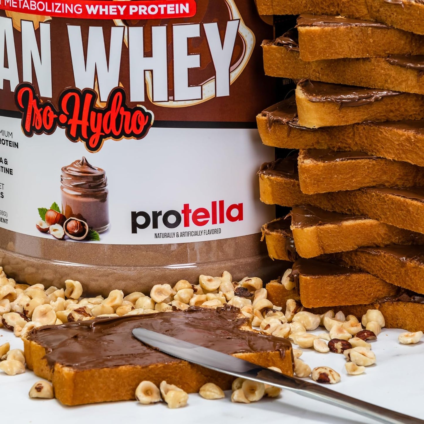 Musclesport Lean Whey Revolution™ Protein Powder - Whey Isolate with 25g Protein - Low Calorie, Low Carb, Low Fat - Delicious Flavors - 2lb Protella