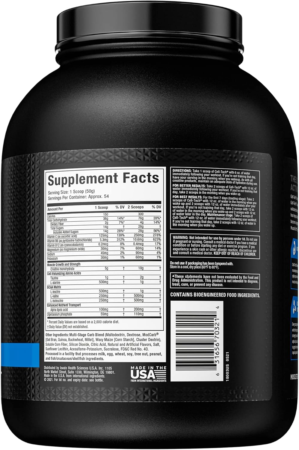 MuscleTech Cell-Tech Creatine Powder and Clear Muscle HMB Supplements Bundle for Muscle Building and Recovery, 6 lbs Powder and 42 Softgels