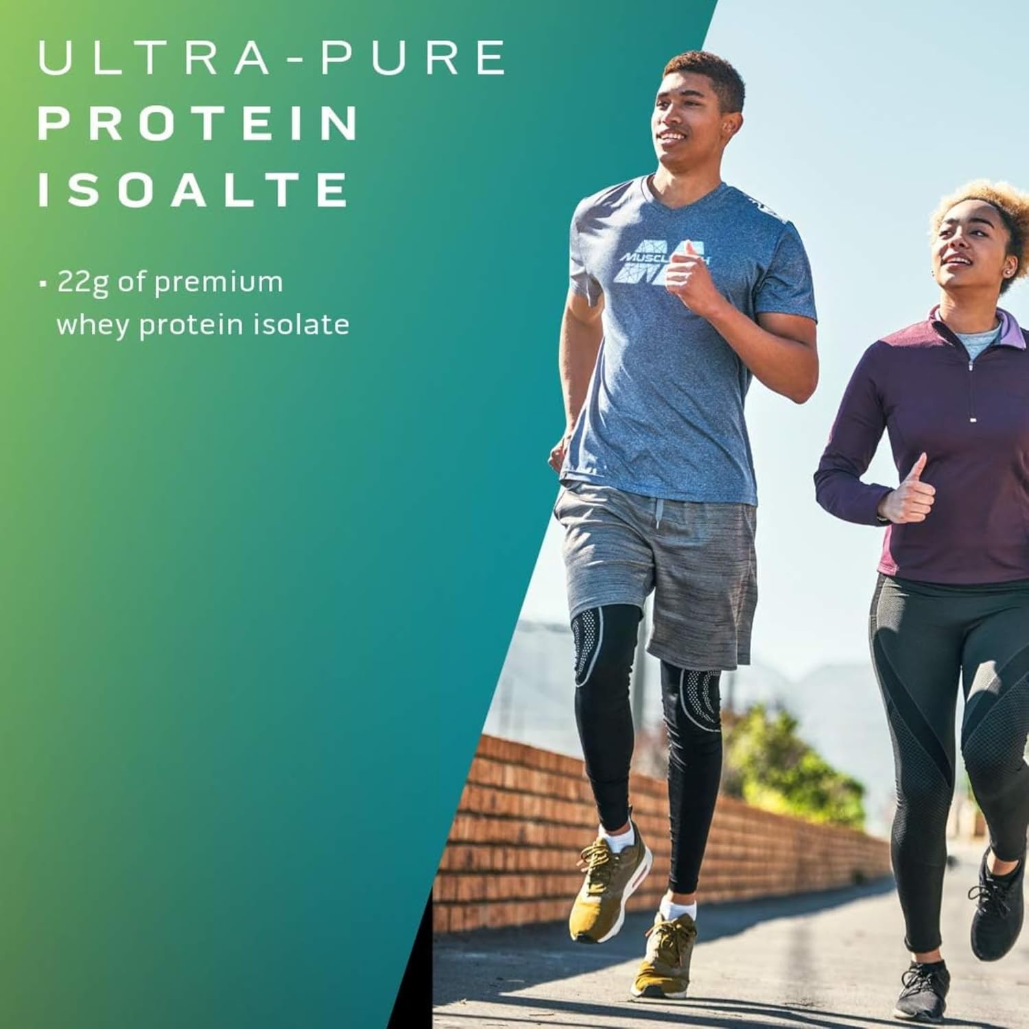 MuscleTech Clear Whey Protein Isolate Powder - Orange Dreamsicle Flavor - 22g Protein, 90 Calories - For Men & Women - 1.1lb (19 Servings)