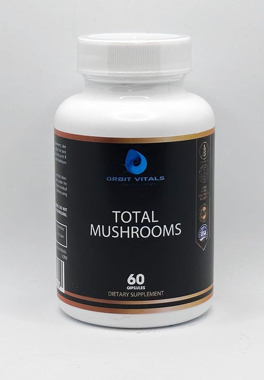 Mushroom Brain Supplement with Cordyceps, Reishi, Shiitake, Lions Mane - 1330mg Capsules for Focus, Digestion, Mental Clarity, Immunity - 60 Count