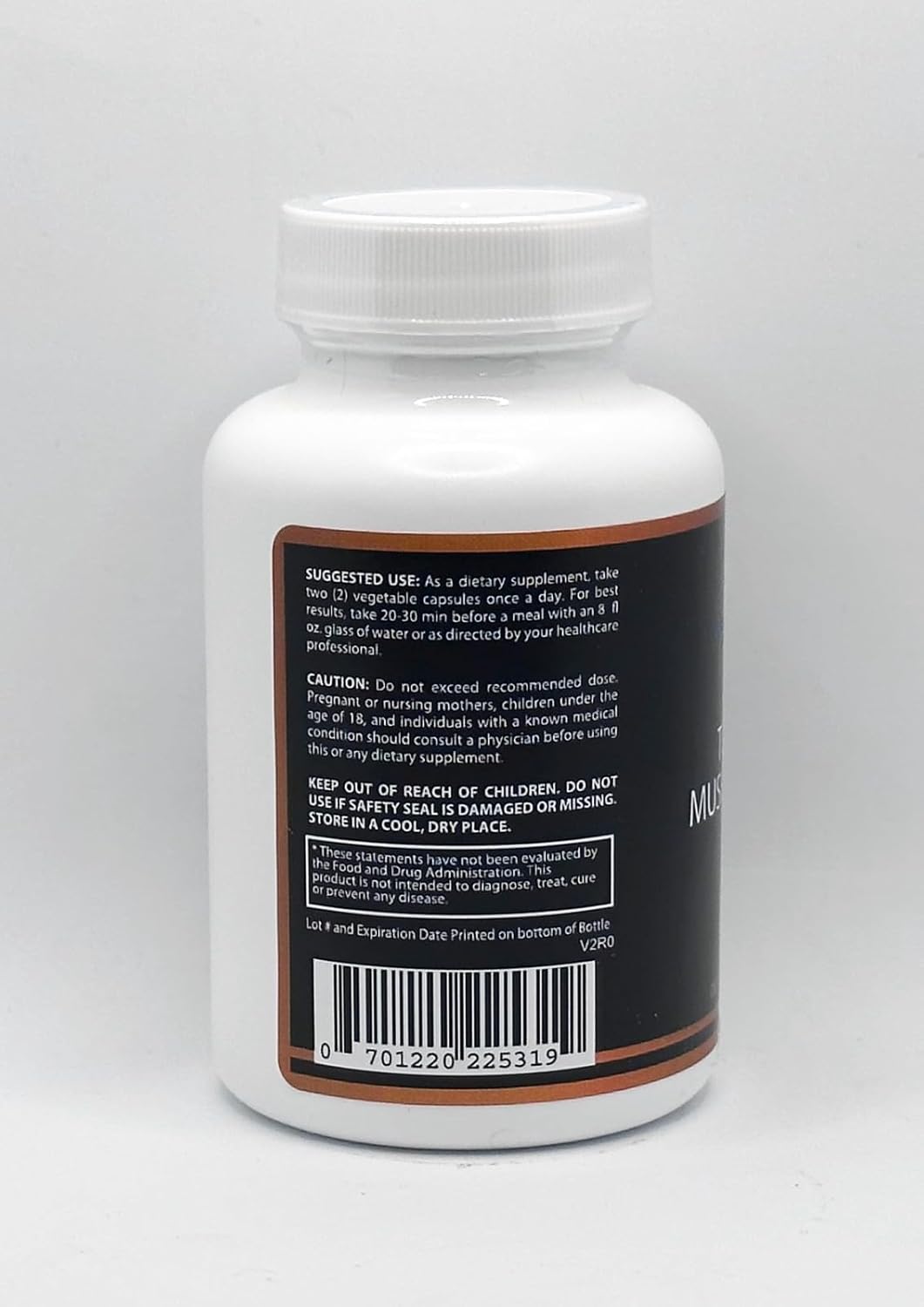 Mushroom Brain Supplement with Cordyceps, Reishi, Shiitake, Lions Mane - 1330mg Capsules for Focus, Digestion, Mental Clarity, Immunity - 60 Count