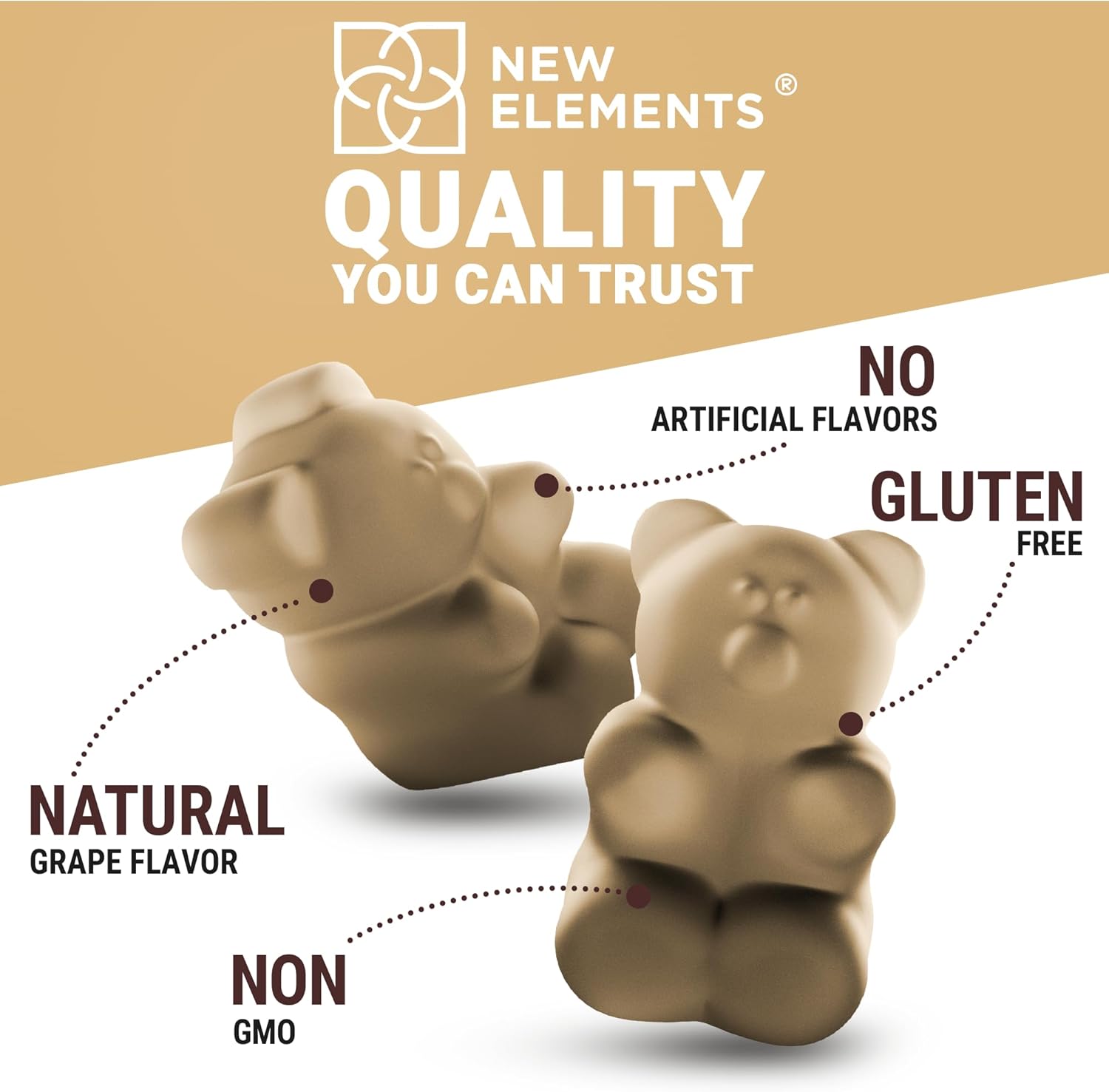 Mushroom Supplement Gummies with Lion's Mane, Reishi, and More - Vegan and Non-GMO