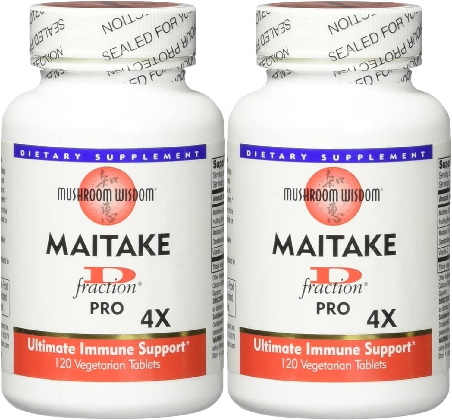 Mushroom Wisdom Maitake D-Fraction Pro Supplement (240 Count, Pack of 2)