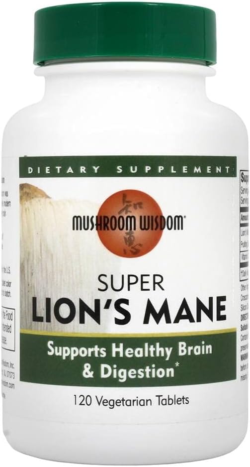 Mushroom Wisdom Super Lion's Mane Maitake Products - 120 Vegetarian Capsules
