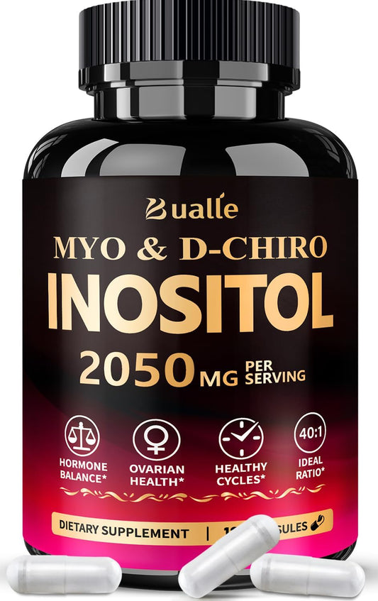 Myo-Inositol & D-Chiro Inositol Supplement for Hormone Balance in Women (40:1 Blend)