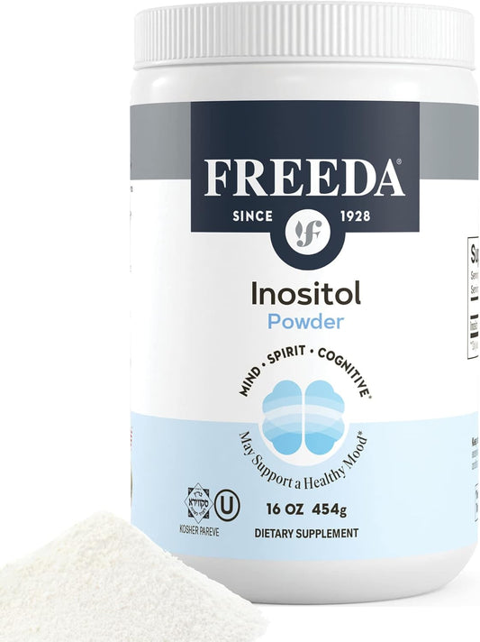 Myo-Inositol Powder for Women: Hormone Balance & Fertility Support - PCOS Supplement with Vitamin B8 - Mood Improvement - 16 oz