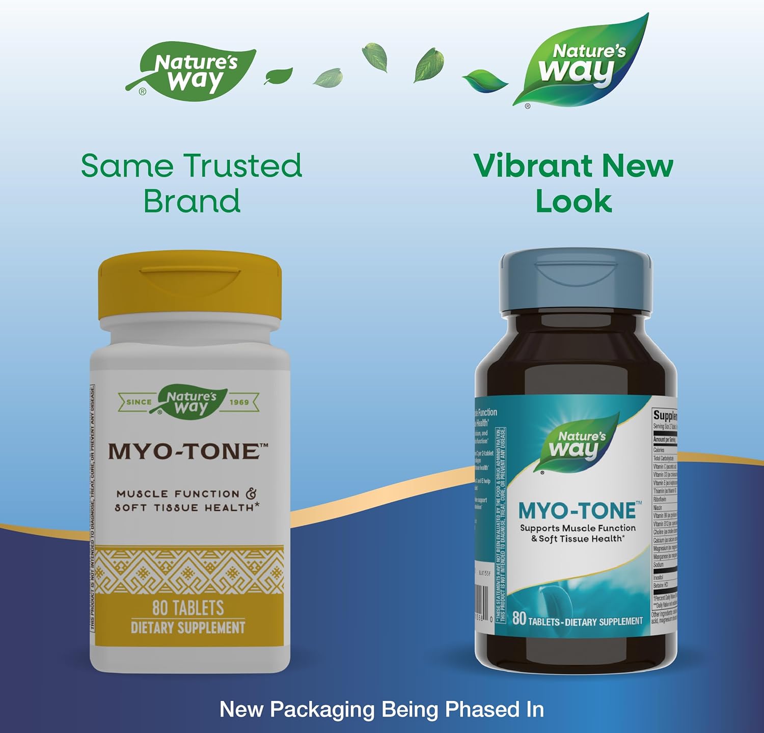 Myo-Tone Muscle Function Support Tablets with Magnesium & Calcium, 80 ct, Gluten-Free & Vegetarian