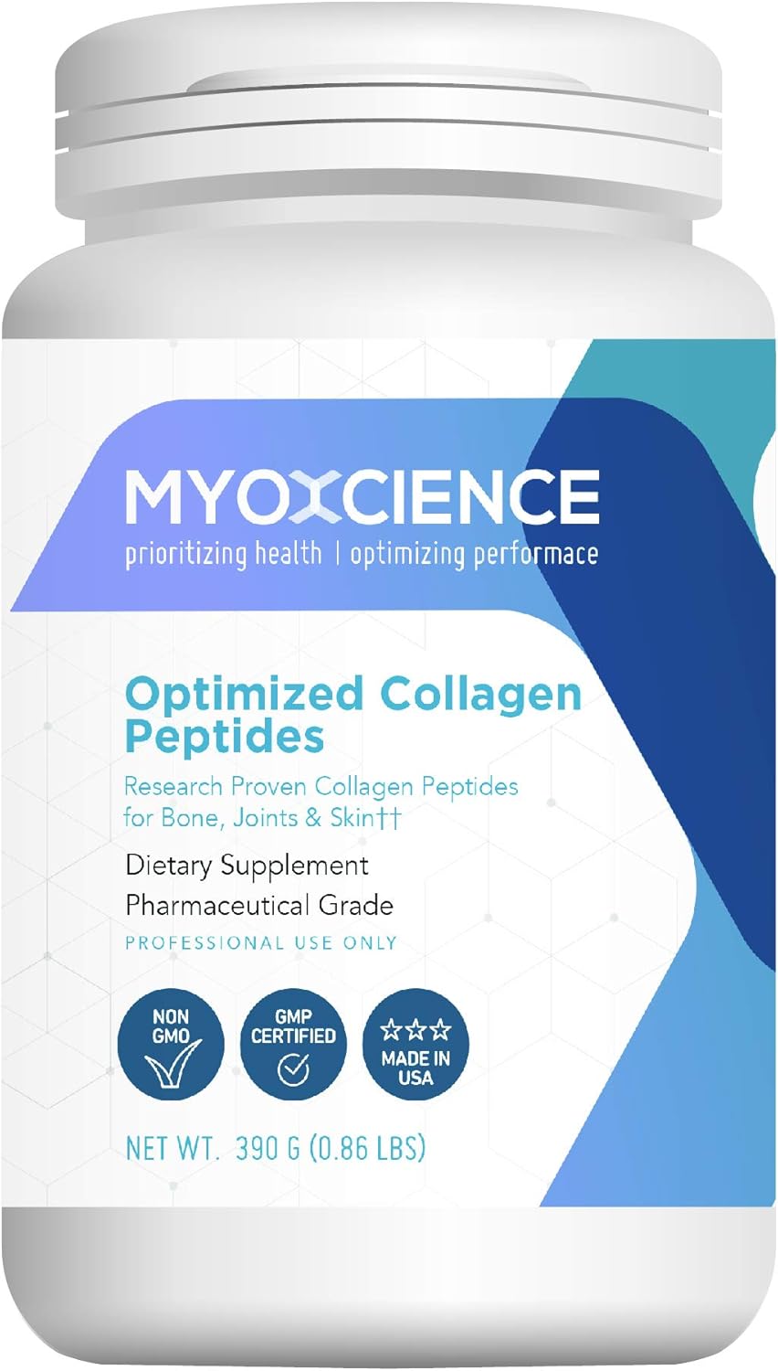 MYOXCIENCE Bovine Collagen Peptides for Joint Health, Skin Elasticity & Collagen Production Booster