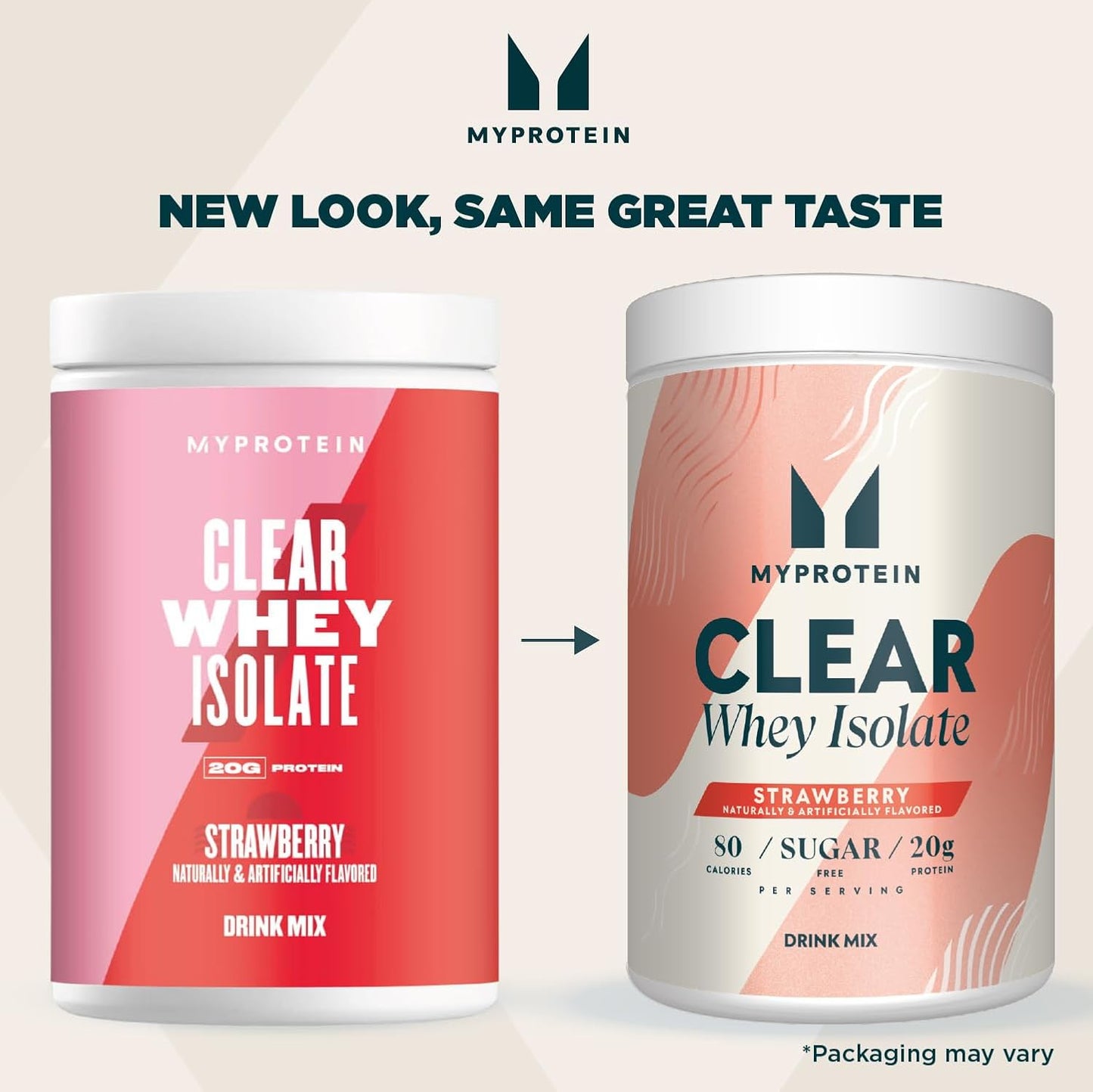 Myprotein Clear Whey Isolate Strawberry Protein Powder - 1.1 Lb (20 Servings) - 20g Protein per Serving - Naturally Flavored Drink Mix