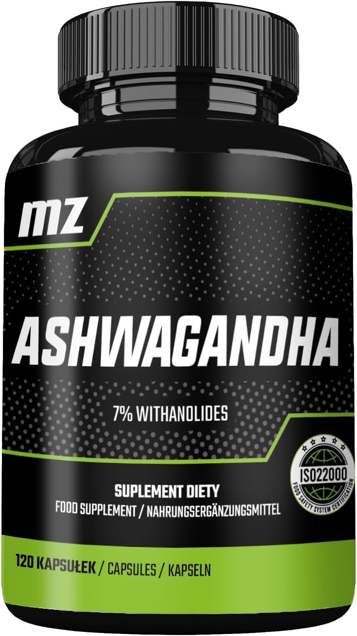 MZ Ashwagandha Extract Capsules - 120 Count - 4 Month Supply - Promotes Relaxation and Mental Clarity - Dietary Supplement