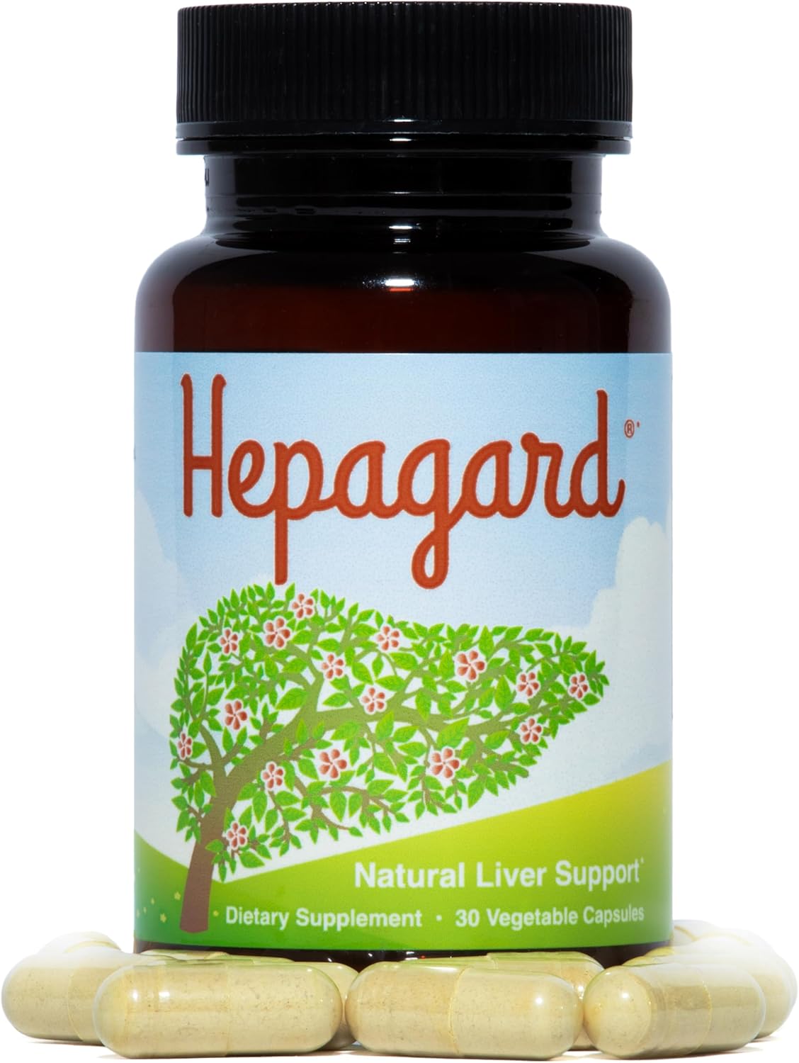 N-Acetyl Cysteine Liver Support Capsules - Natural Non-GMO Supplement with Hepagard for Gluten-Free Diet