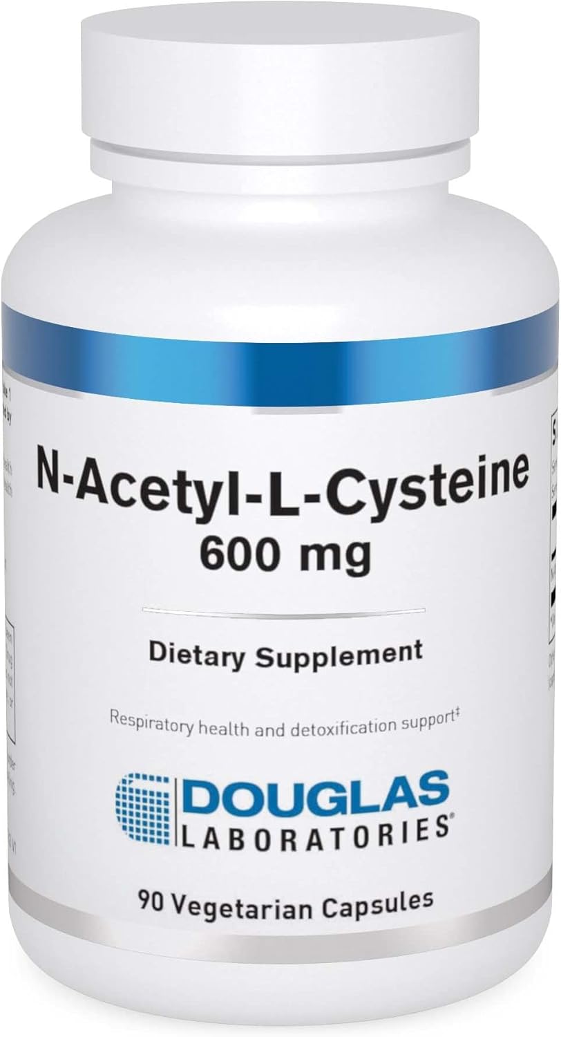 N-Acetyl-L-Cysteine 600 mg Capsules - Glutathione Precursor for Antioxidant Defense - 90 Vegetarian Capsules by Douglas Labs