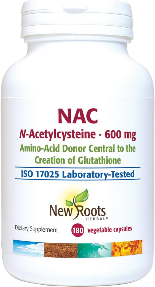 NAC Supplement 600mg - 45-Day Supply - Vegan & Non-GMO - Gluten Free - 180 Capsules