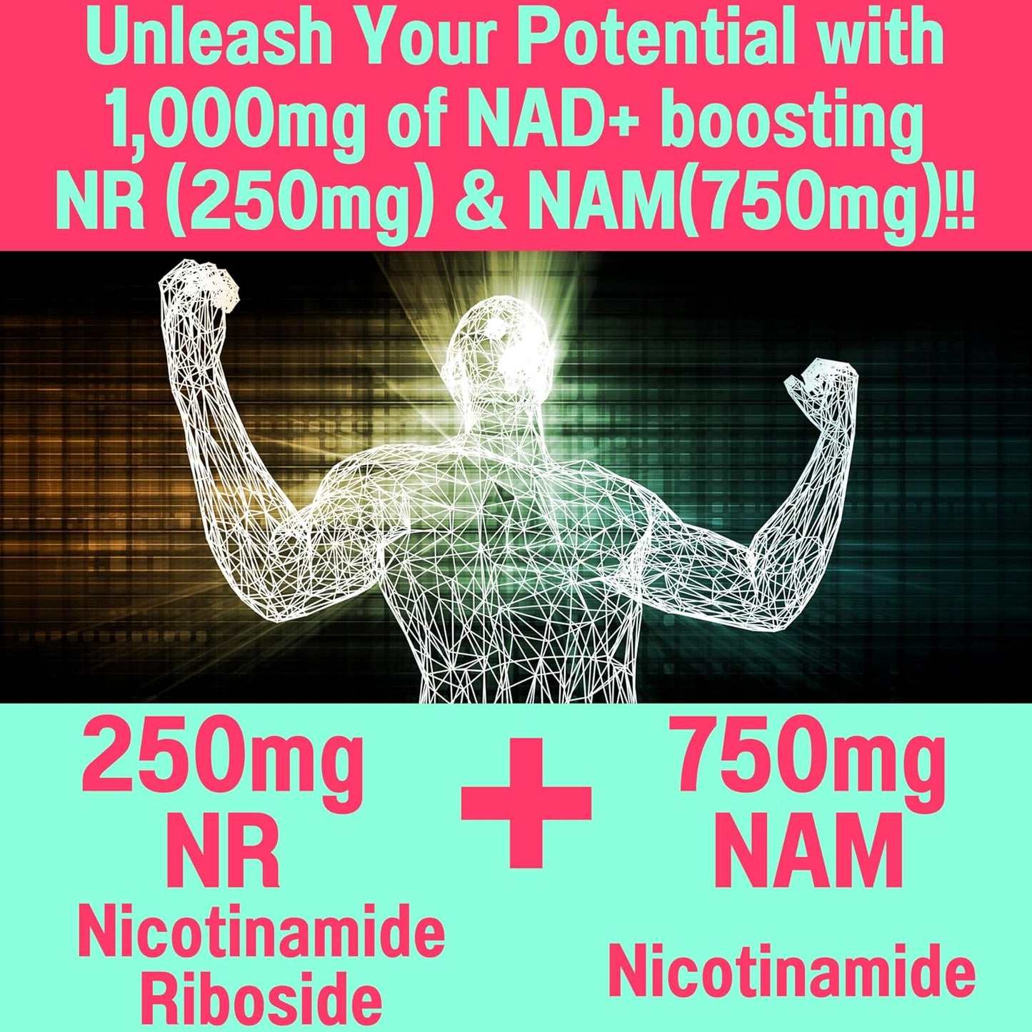 NAD+ Activator Gummies with Nicotinamide Riboside & Resveratrol - 1000mg NAD Plus Booster - Nrf2 Capsules - Niacinamide B3 Supplements - Alt NDA Regenerator
