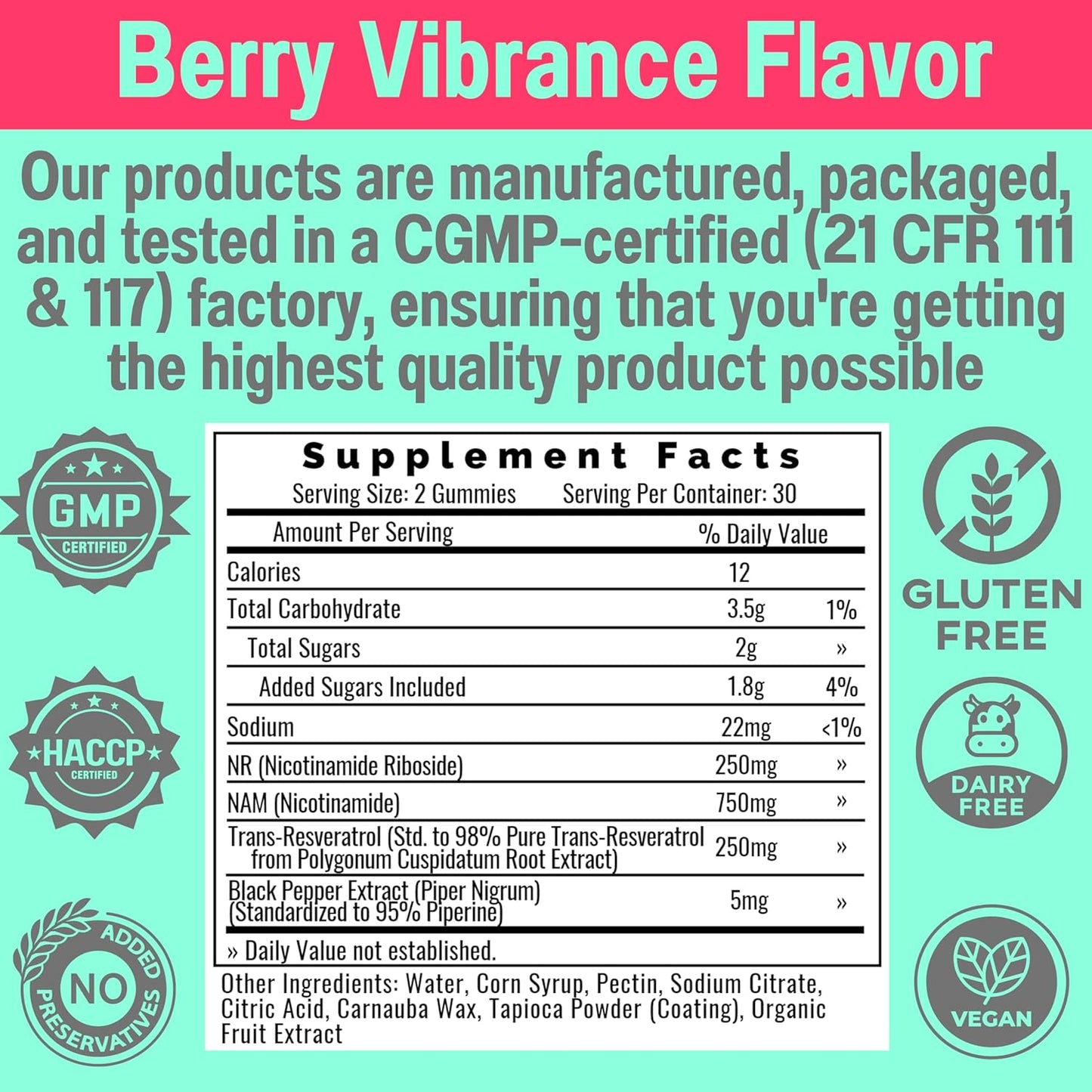 NAD+ Activator Gummies with Nicotinamide Riboside & Resveratrol - 1000mg NAD Plus Booster - Nrf2 Capsules - Niacinamide B3 Supplements - Alt NDA Regenerator
