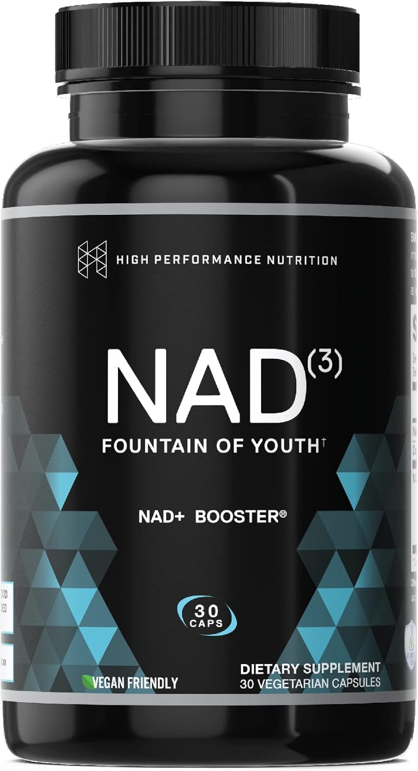 NAD+ Booster Supplement for Men & Women - Anti-Aging NRF2 Activator, 312mg - Natural Energy & Cellular Health - 30 Veggie Capsules