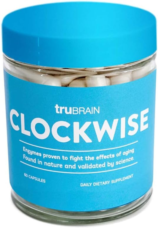NAD Booster TruBrain Clockwise Supplement for Increased Energy and Anti-Aging Support