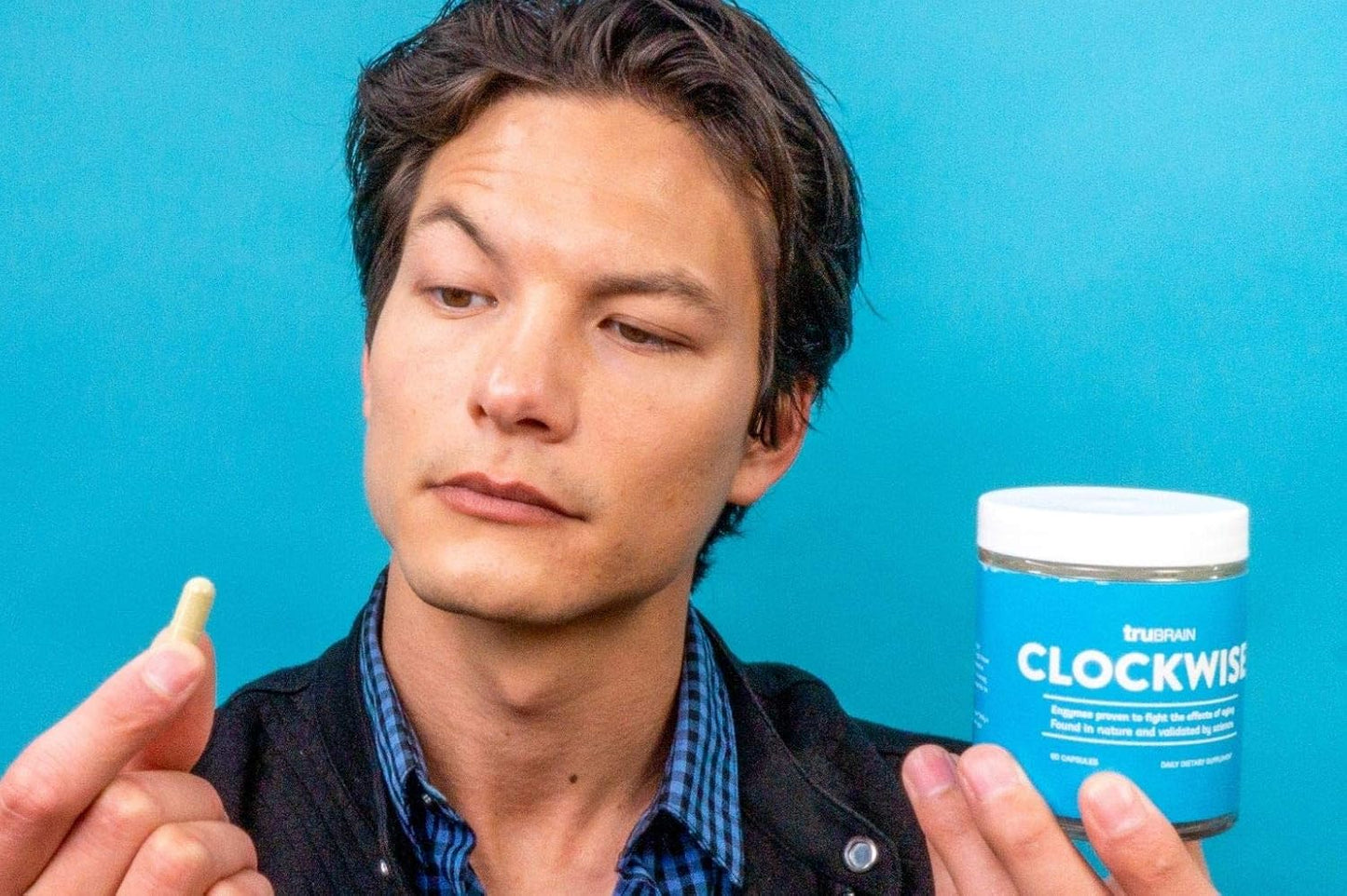 NAD Booster TruBrain Clockwise Supplement for Increased Energy and Anti-Aging Support